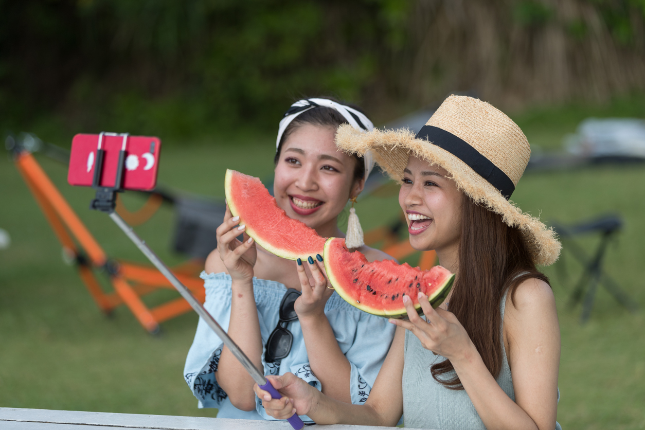 チープ 自撮り棒 ライブ 旅行 家族写真