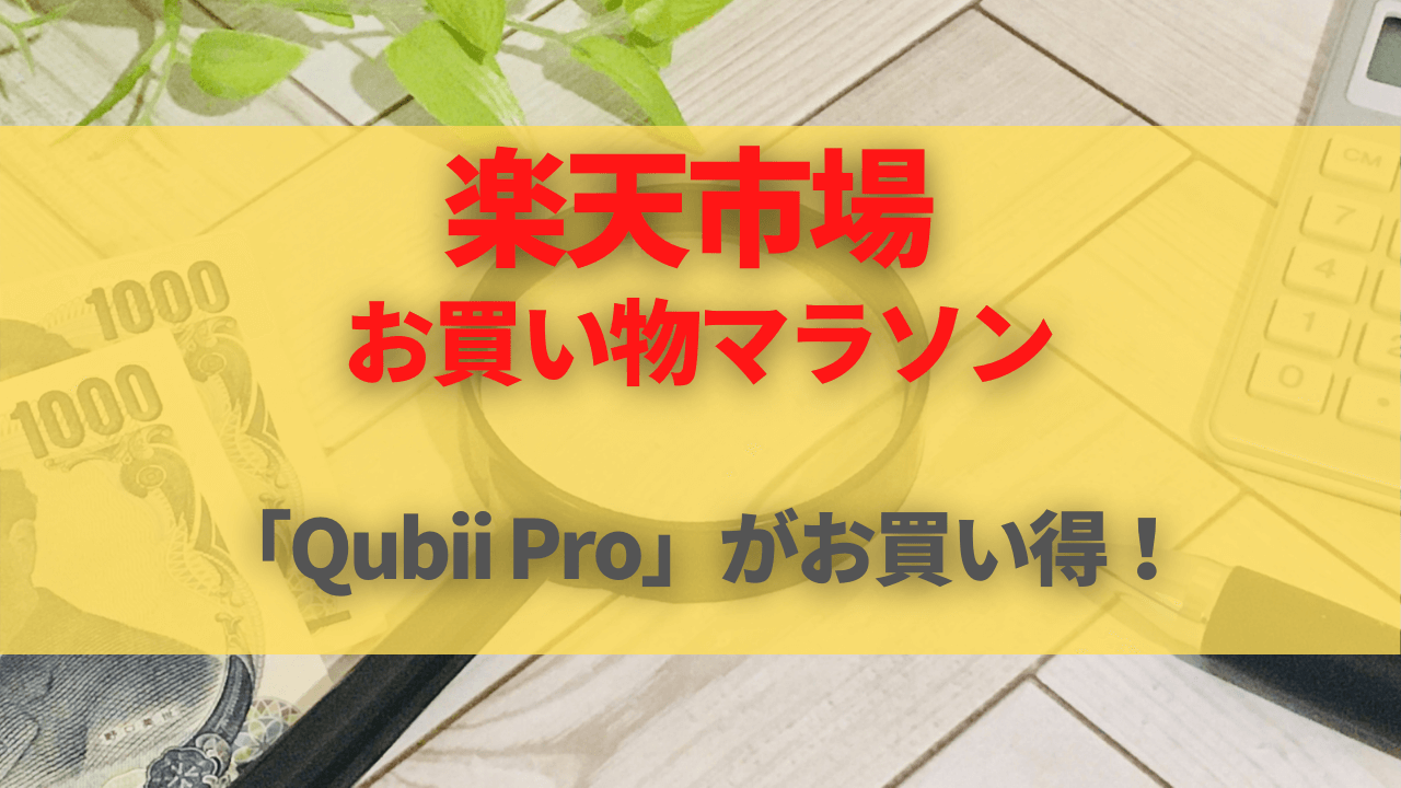 【楽天市場・お買い物マラソン】Googleフォト有料化の救世主Qubii Proがお買い得！