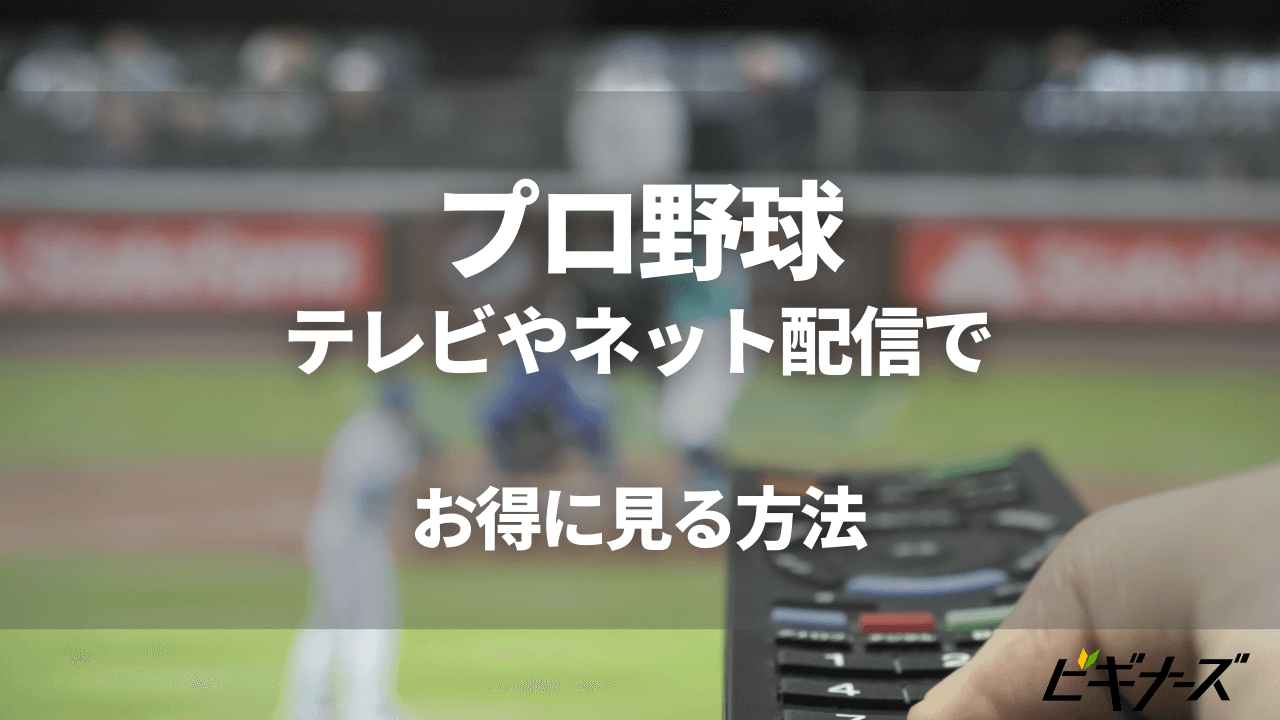 プロ野球をテレビやネット配信でお得に見る方法を徹底比較！