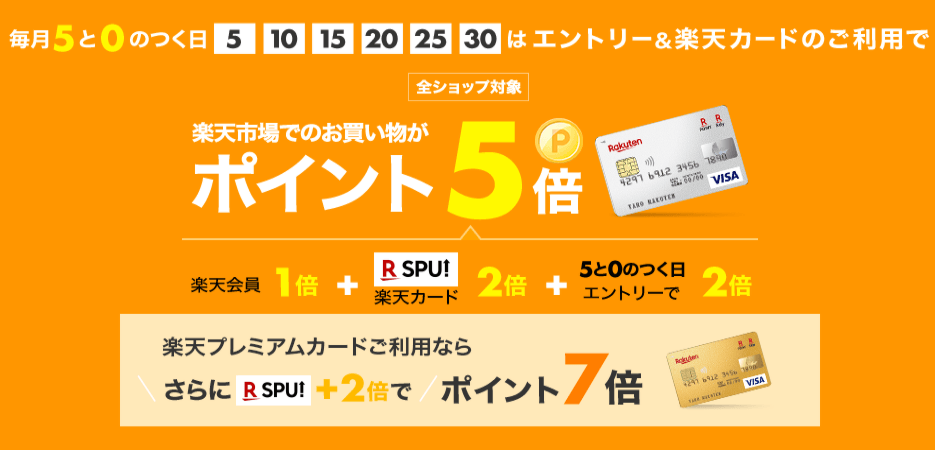 楽天5のつく日