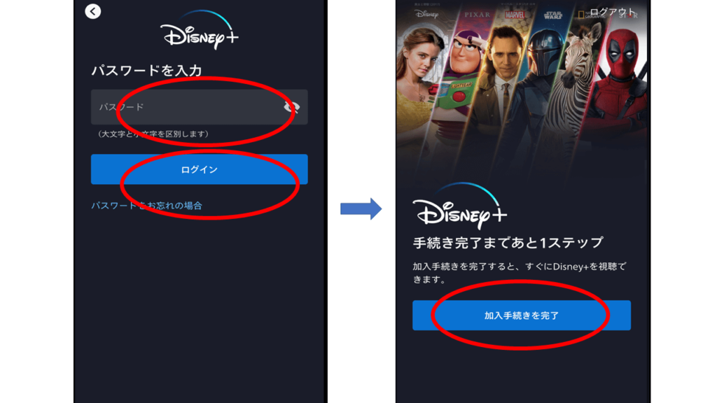 ディズニープラス会員登録App4