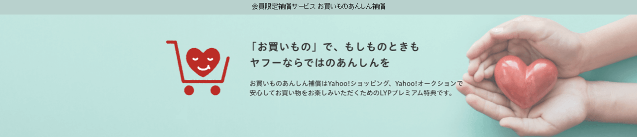 お買い物安心補償がつく(破損/修理補償)