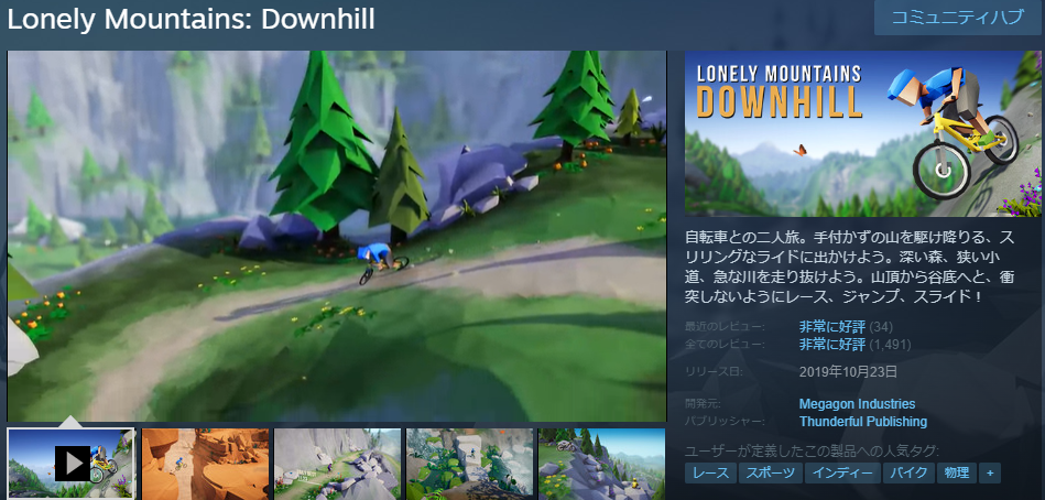 Lonely Mountains: Downhill