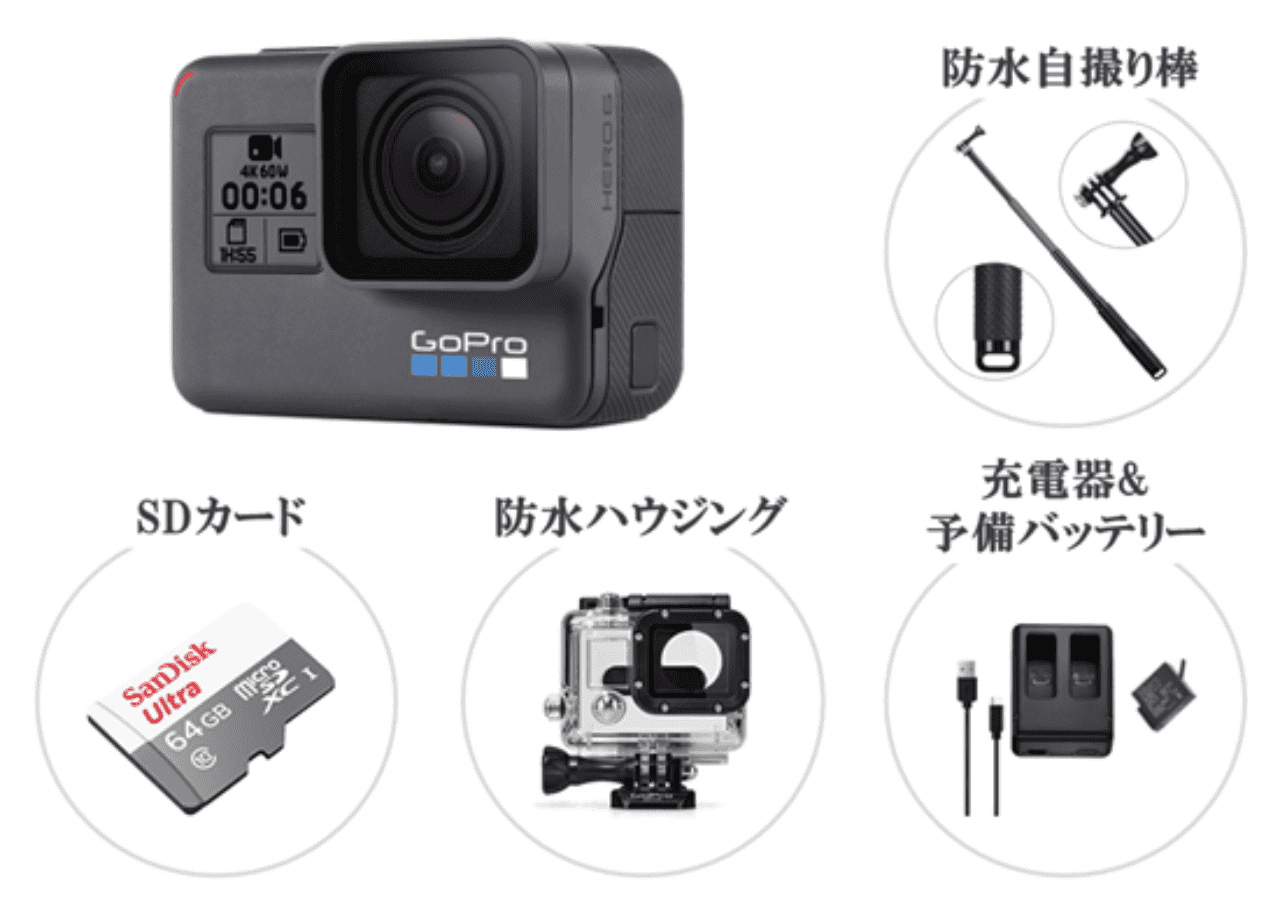 GOPRO HERO6 BLACK セット
