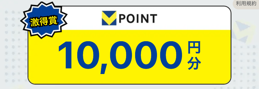 【終了日未定】最大10,000円分vポイントバック