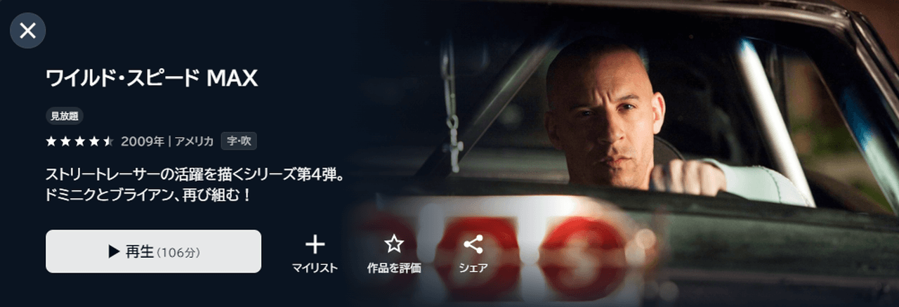 『ワイルド・スピード MAX』（2009）