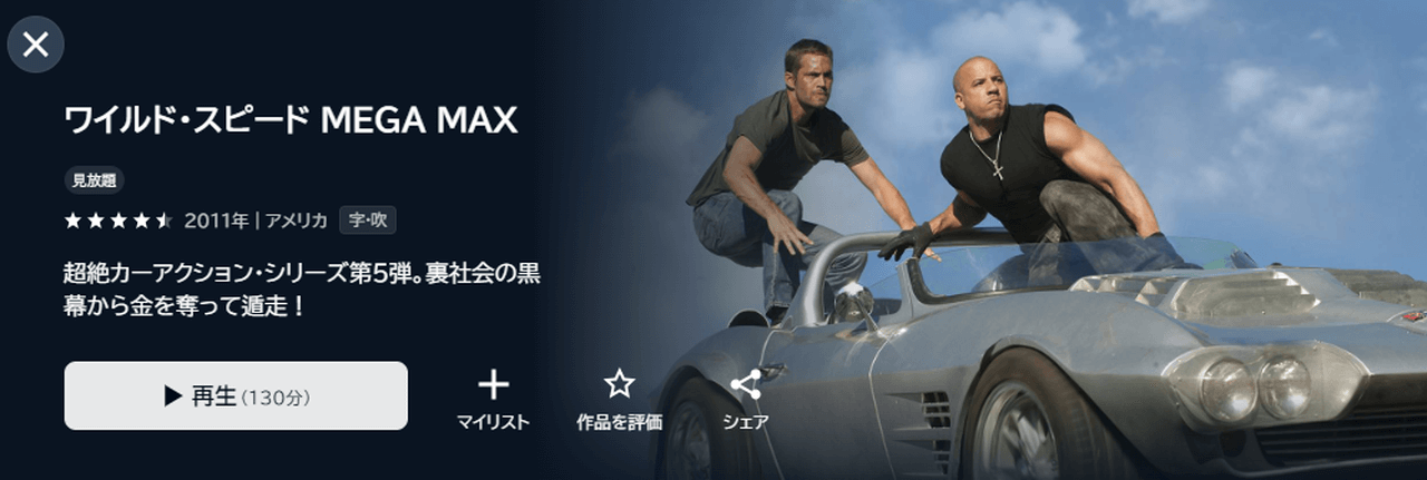 『ワイルド・スピード MEGA MAX』（2011）