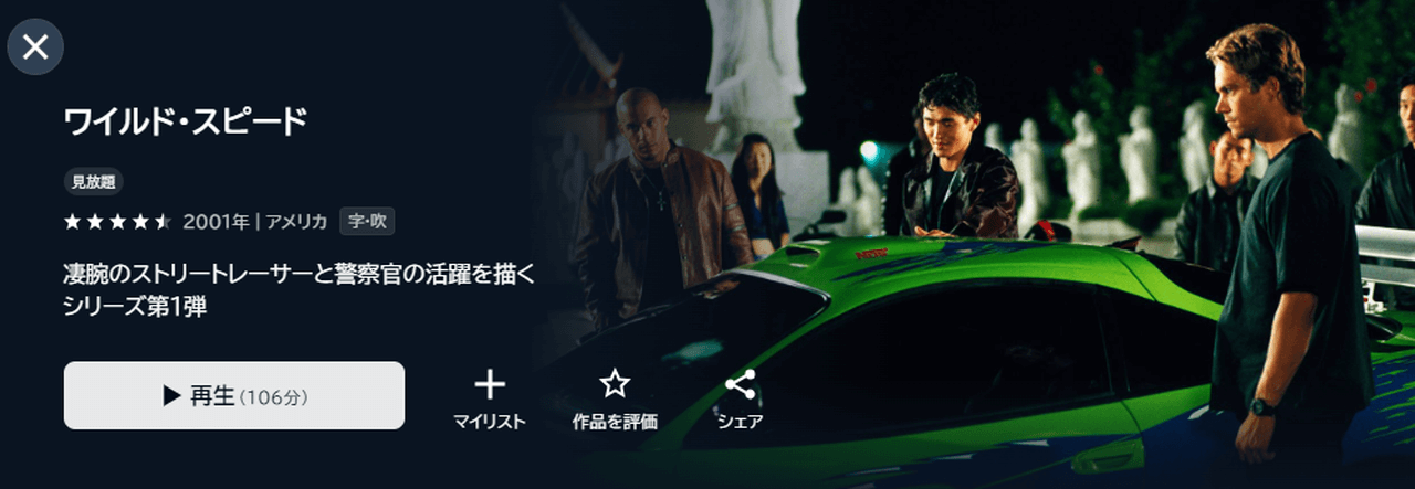 『ワイルド・スピード』（2001）