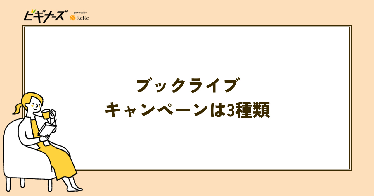 ブックライブのキャンペーンは2種類