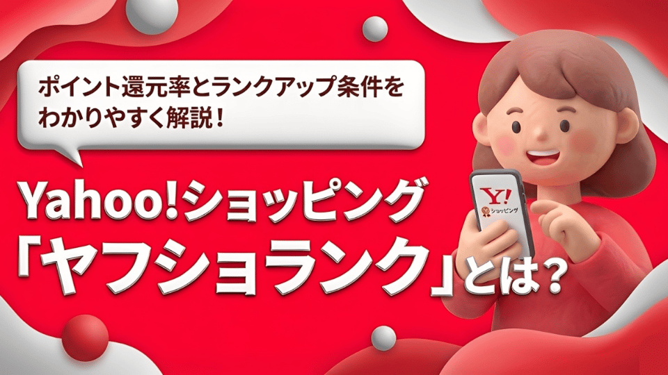 Yahoo!ショッピング「ヤフショランク」とは?ポイント還元率とランクアップ条件をわかりやすく解説